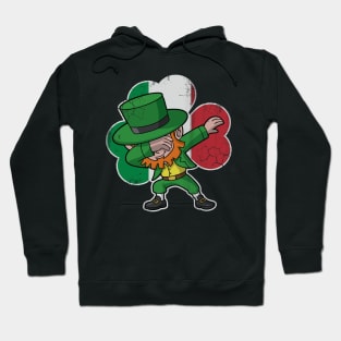 Irish Italian Dabbing Leprechaun St Patricks Day Hoodie